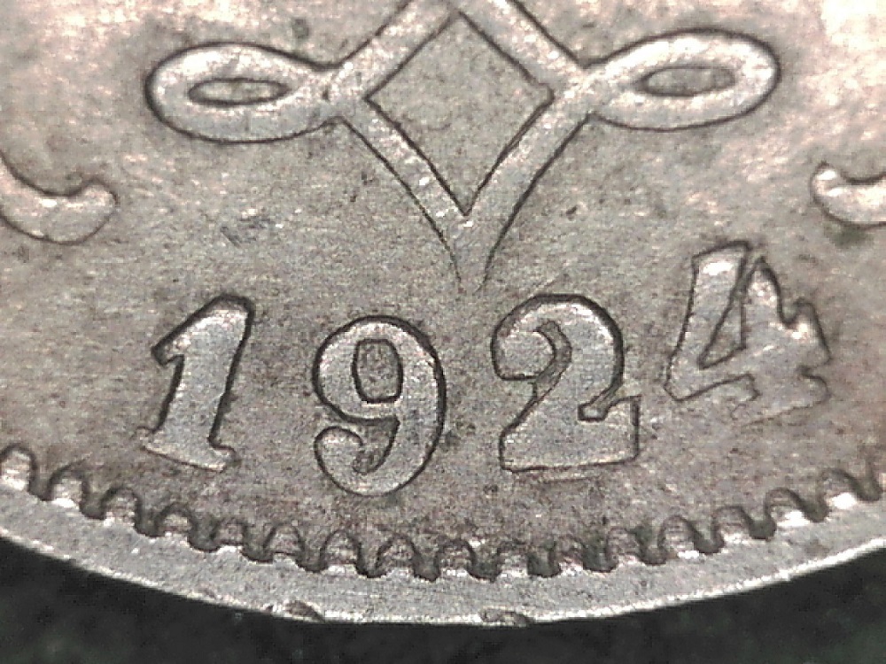 Belgium-1924-5-Centimes-Dutch-Text-Overdate-Variety---Help-Needed.
